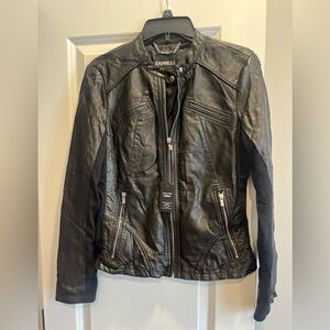 Express Faux Leather Jacket- Medium